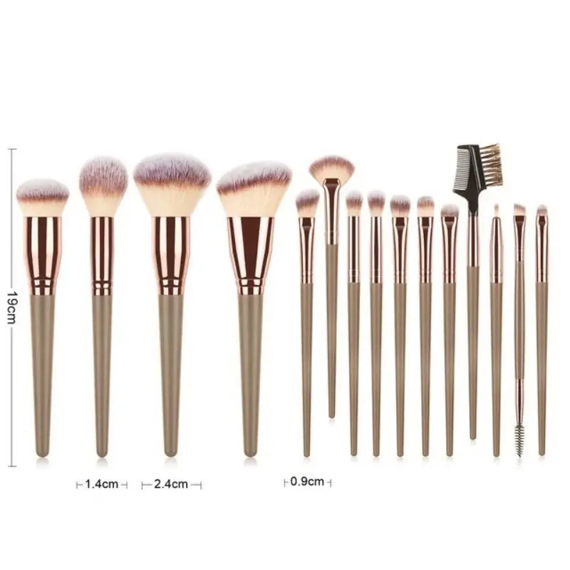 Cardie B Makeup Brushes Set Face Eyes Make Up Brush Eyelash Eyeshadow Eyebrow Eyeliner Foundation Powder Blush Highlight Lips Brush